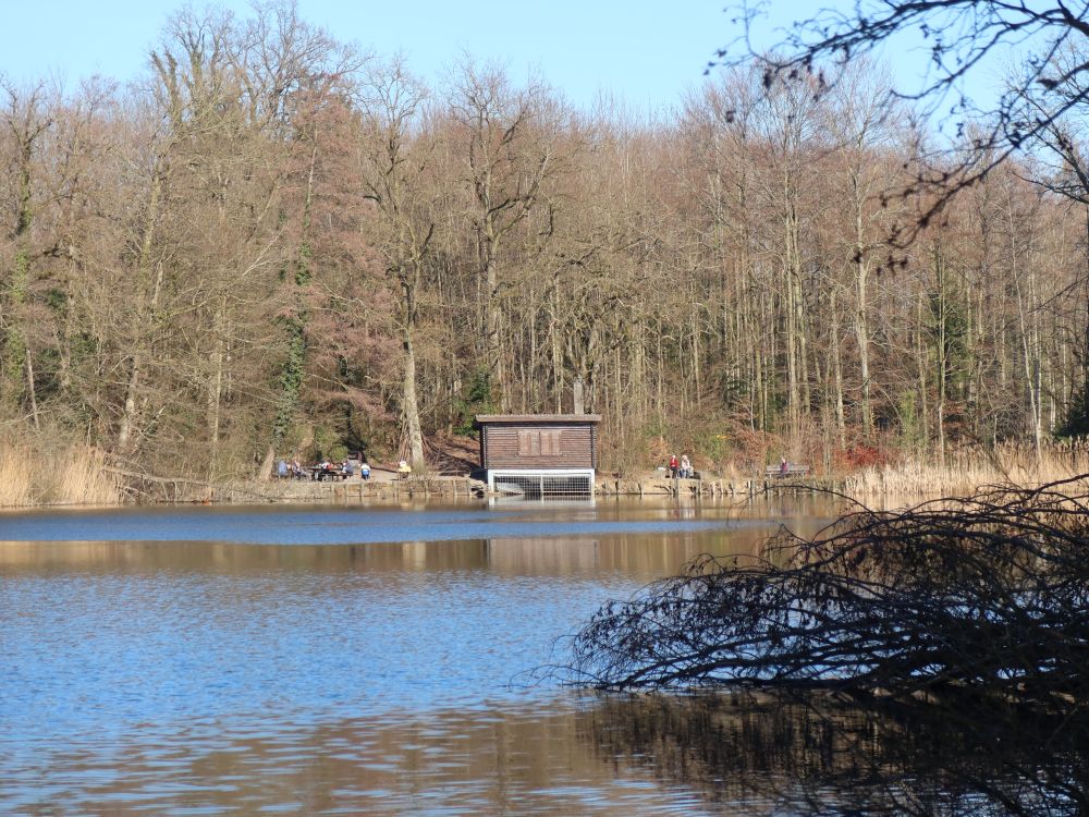 Hütte am Biesshofer Weier