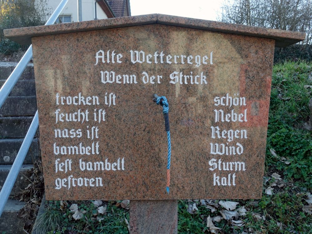 Alte Wetterregen