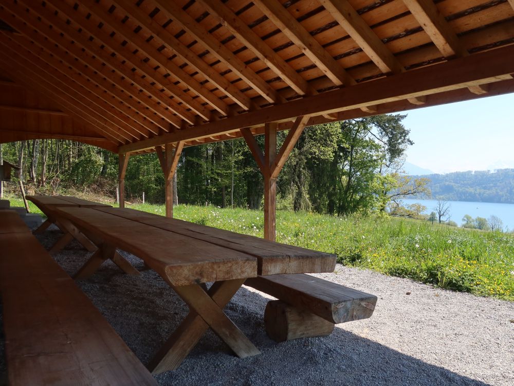 Terrasse von Waldschulzimmer