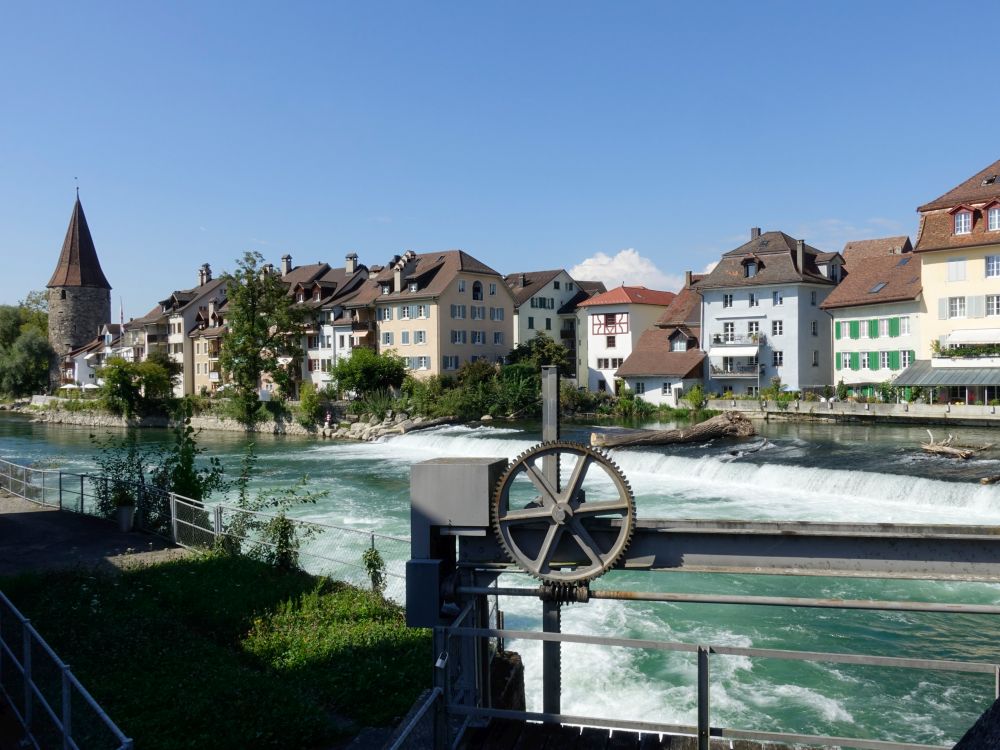 Stauwehr an der Reussbrücke