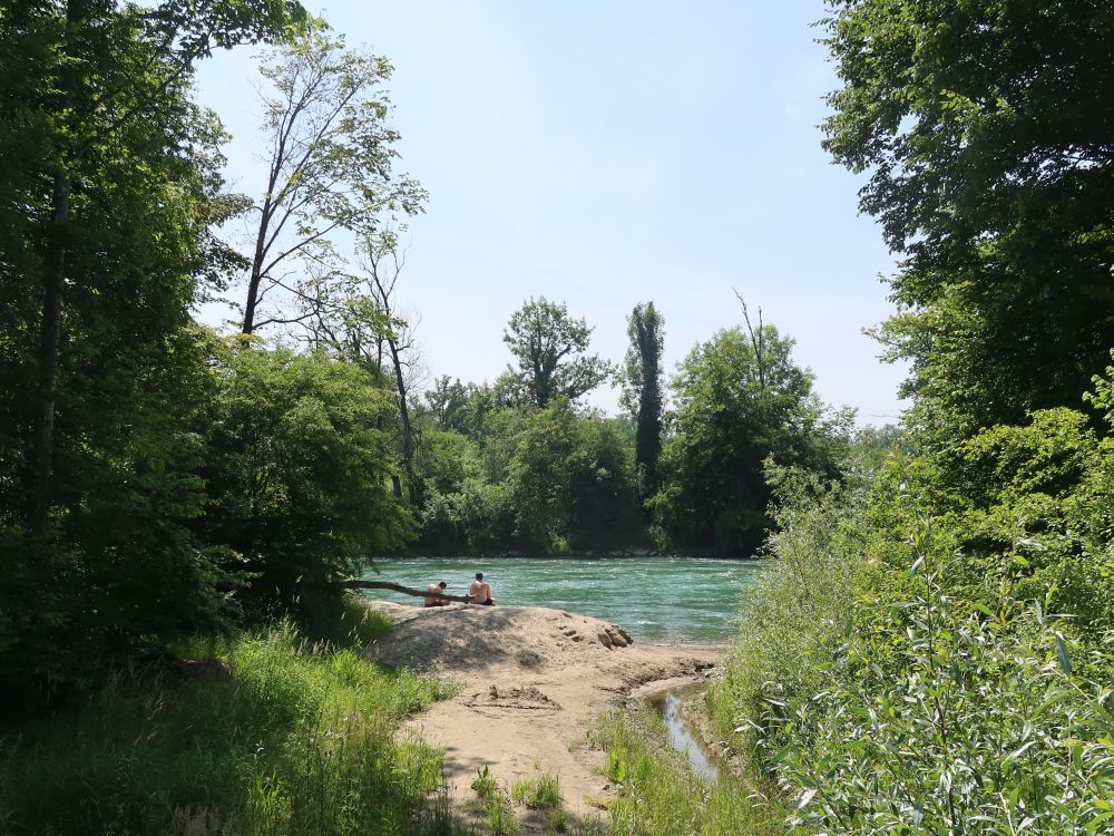 Sitzen an der Reuss