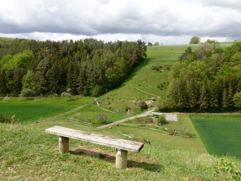 Blick auf Weinhalden