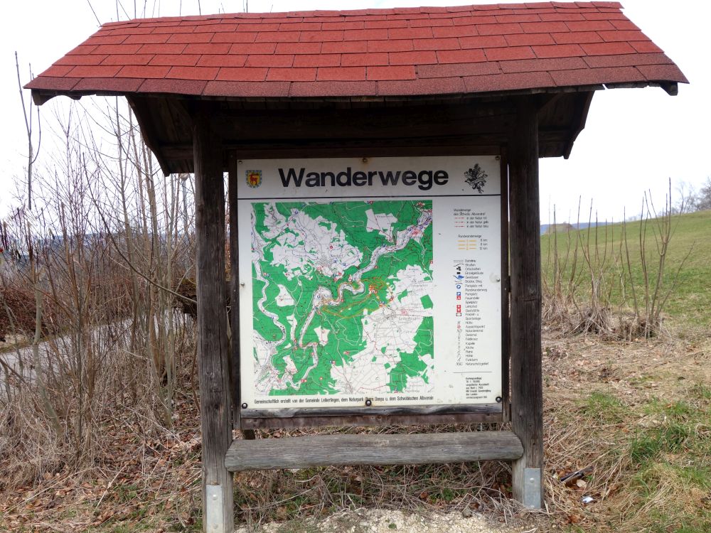 Infotafel Wanderwege