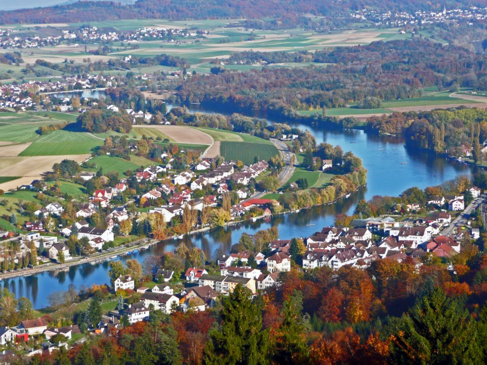 Rheins mit Langwiesen und Bsingen