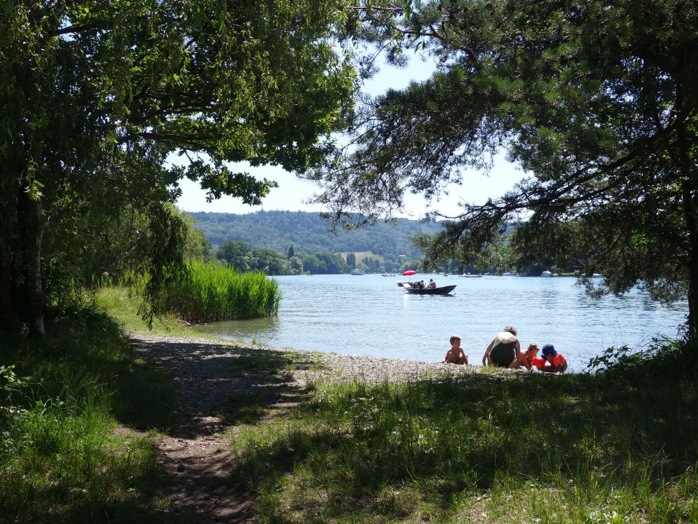 Badegste am Rhein