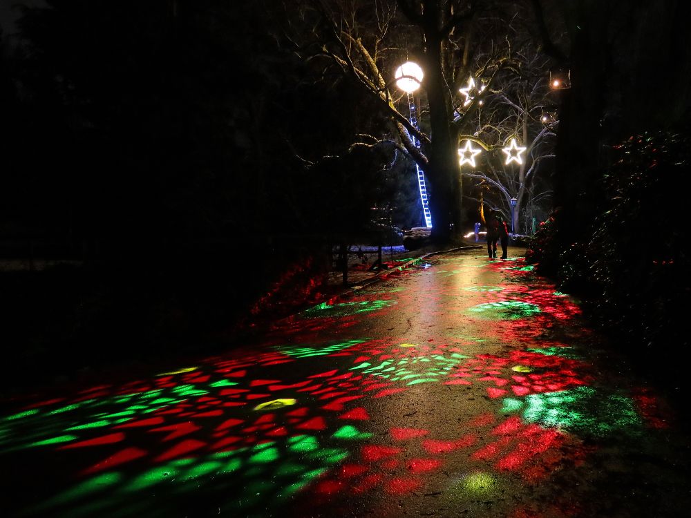 Lichtspiele am Boden