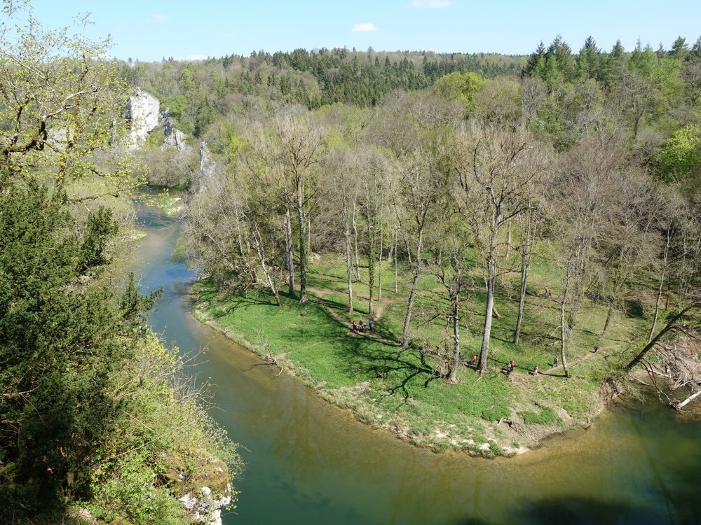 Blick auf die Donau von der Teufelsbrücke