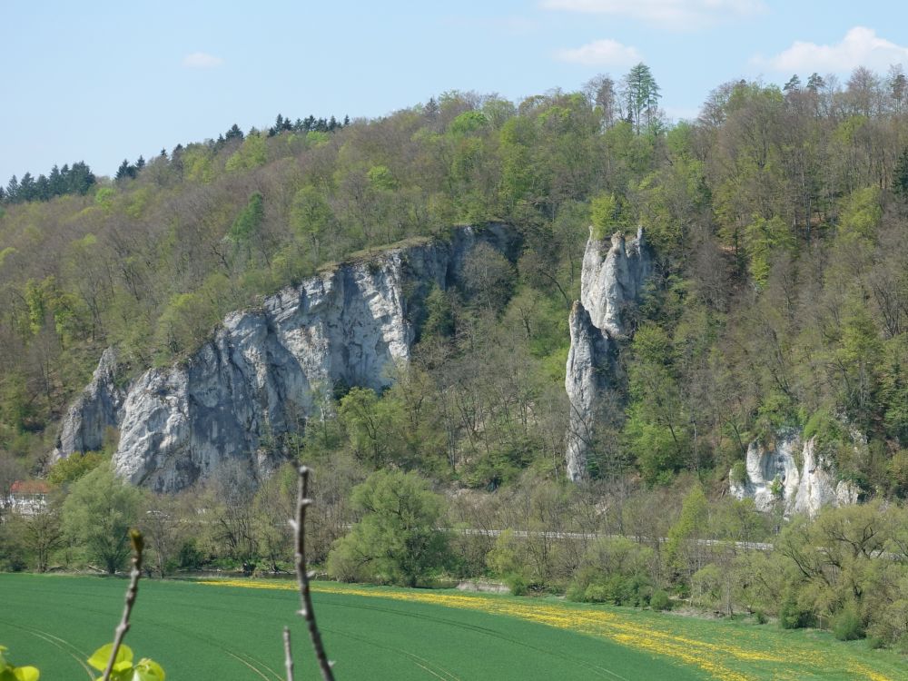 Felsen beim Inzigkofer Bahnhof