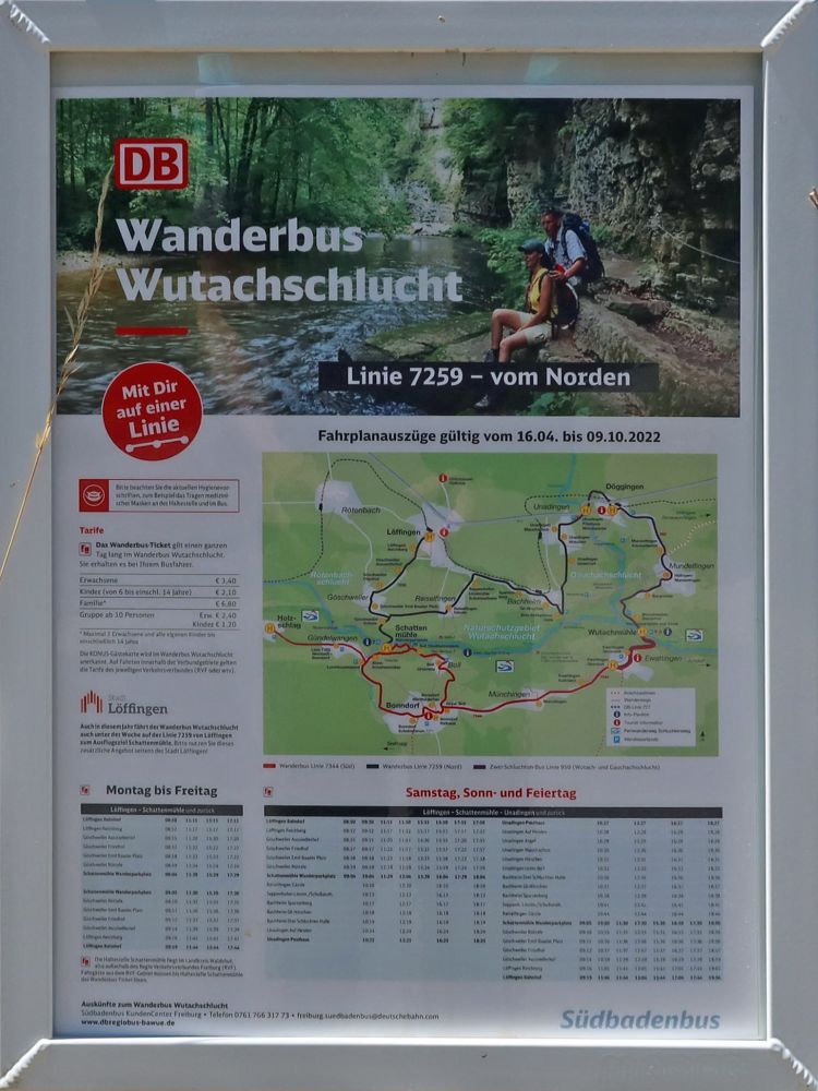 Fahrplan Wanderbus