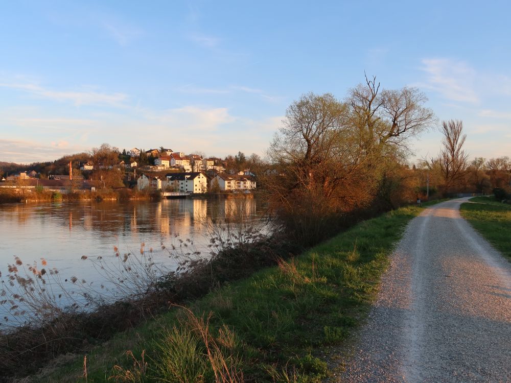 Dammweg und Döttingen an der Aare