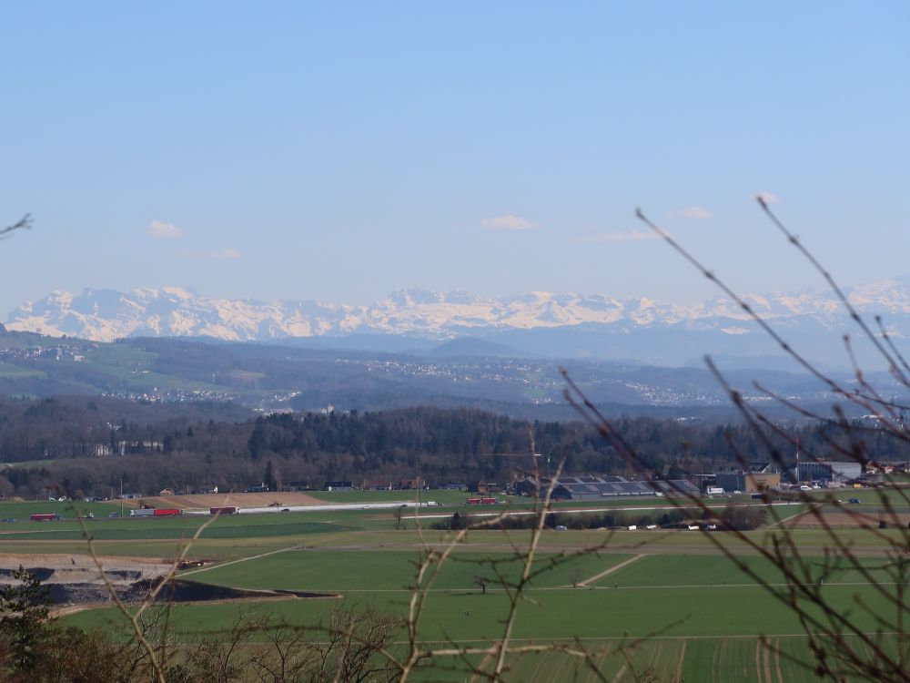 Unterdorf an der A1 und Alpen