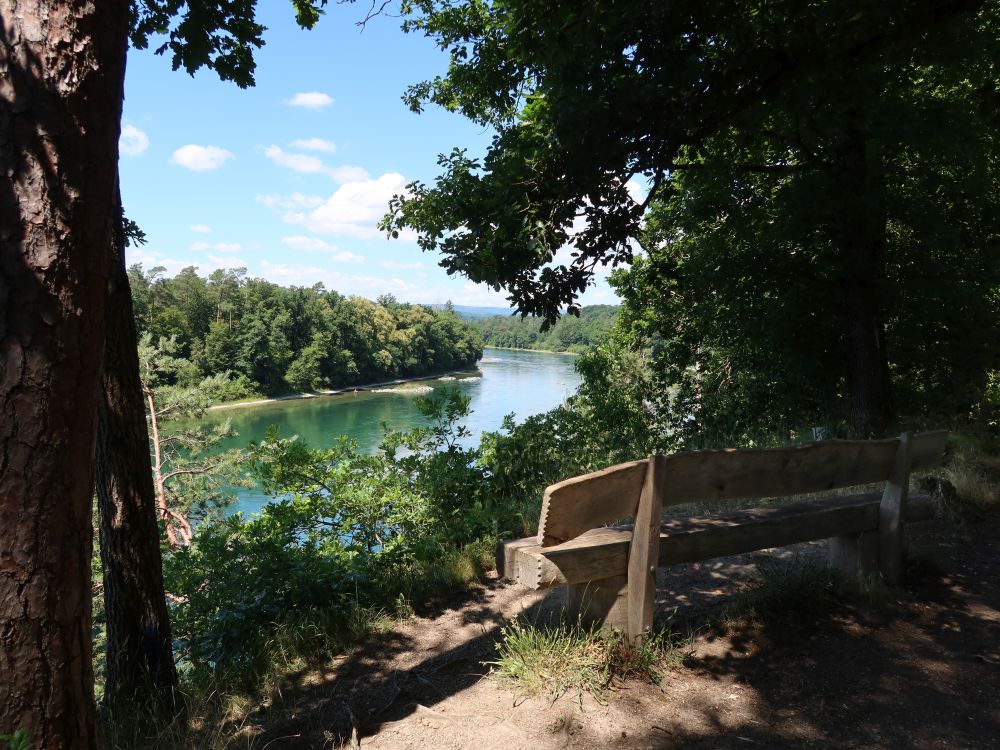 Sitzbank überm Rhein