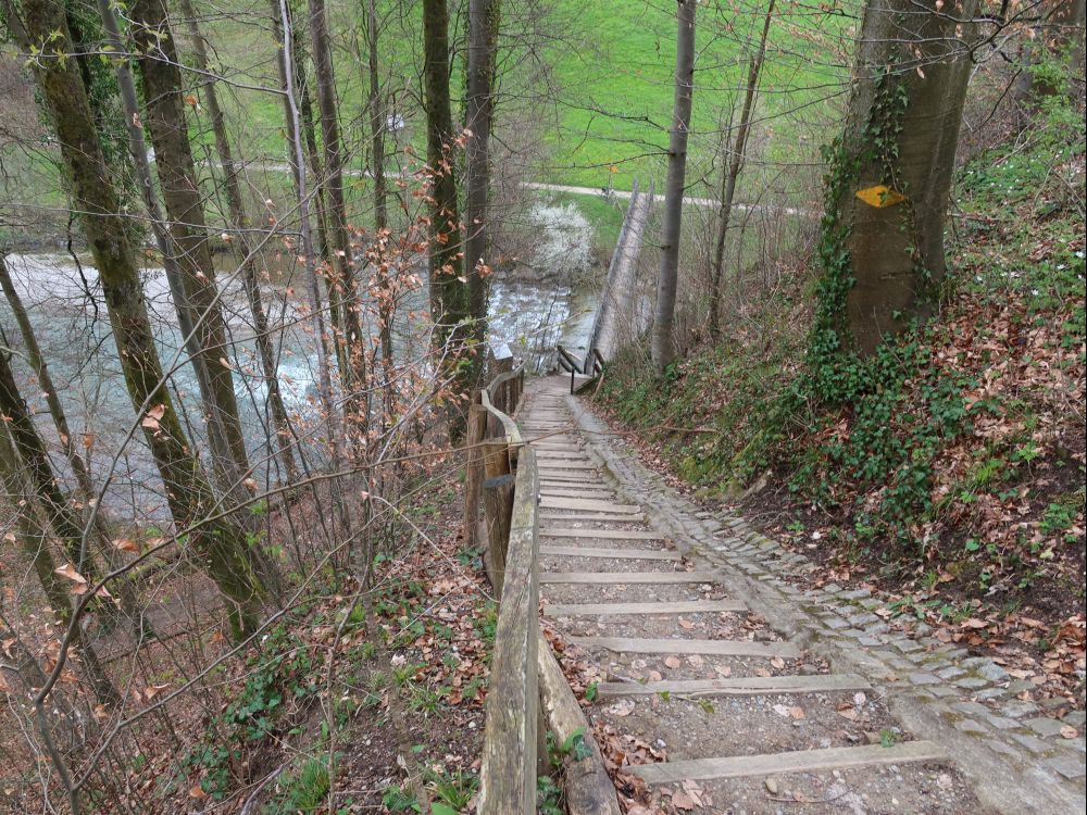 Treppe zum Blindensteg