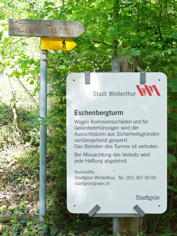 Hinweis zum Eschenbergturm