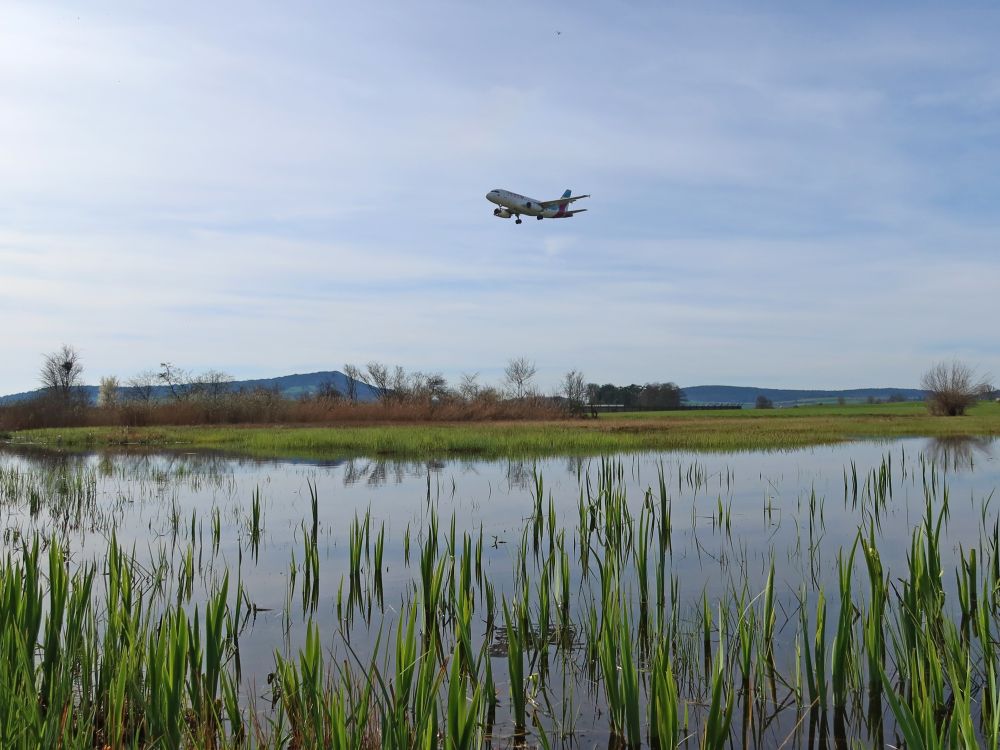 Flugzeug im Anflug