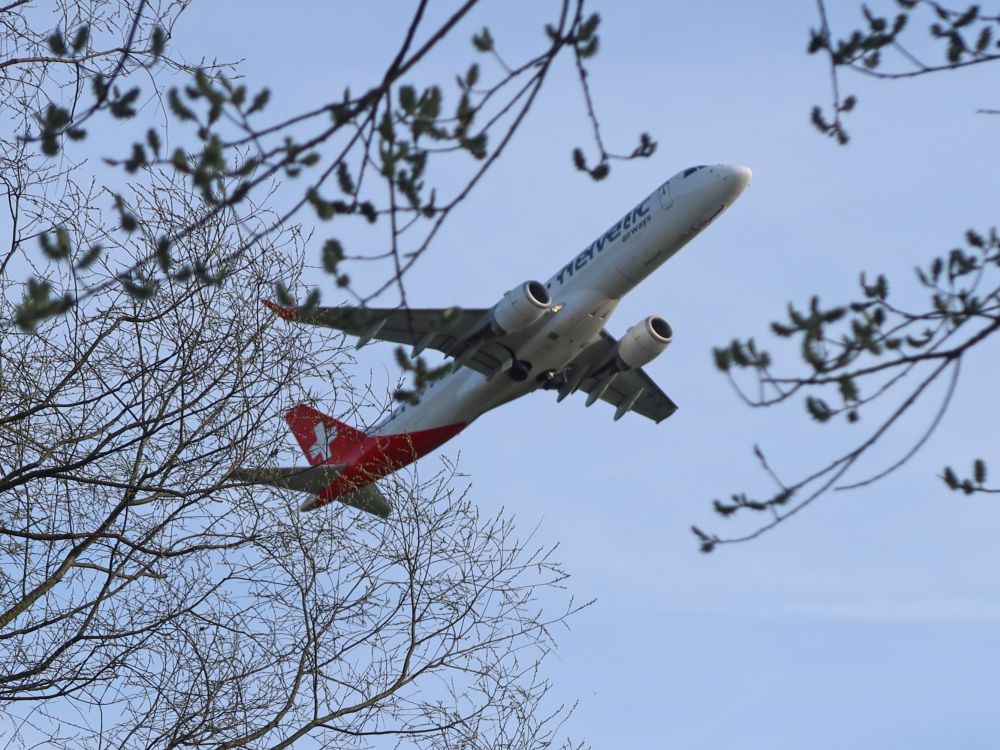 startendes Flugzeug