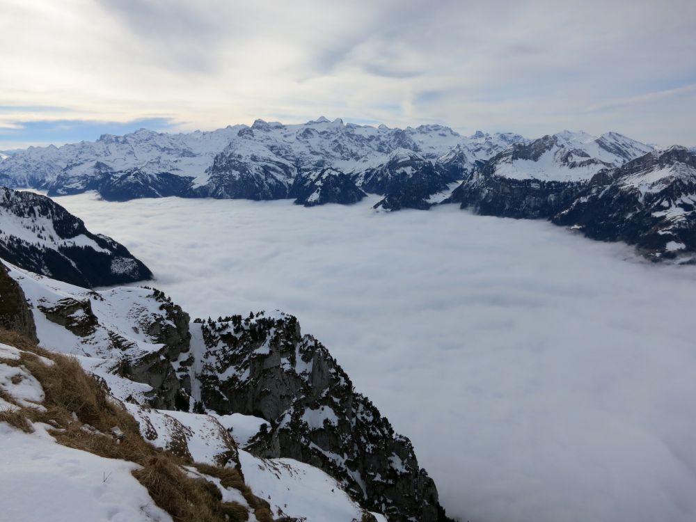 Nebel ber dem Urnersee