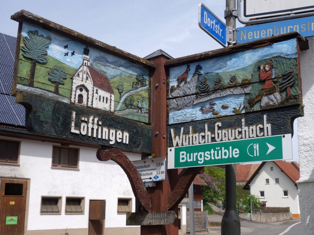 Wegweiser in Bachheim