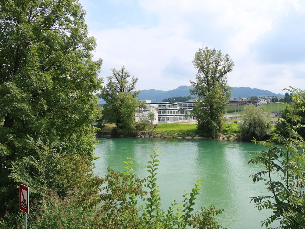Blick zum Gewerbegebiet
