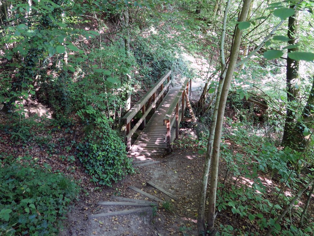 Treppe und Holzsteg