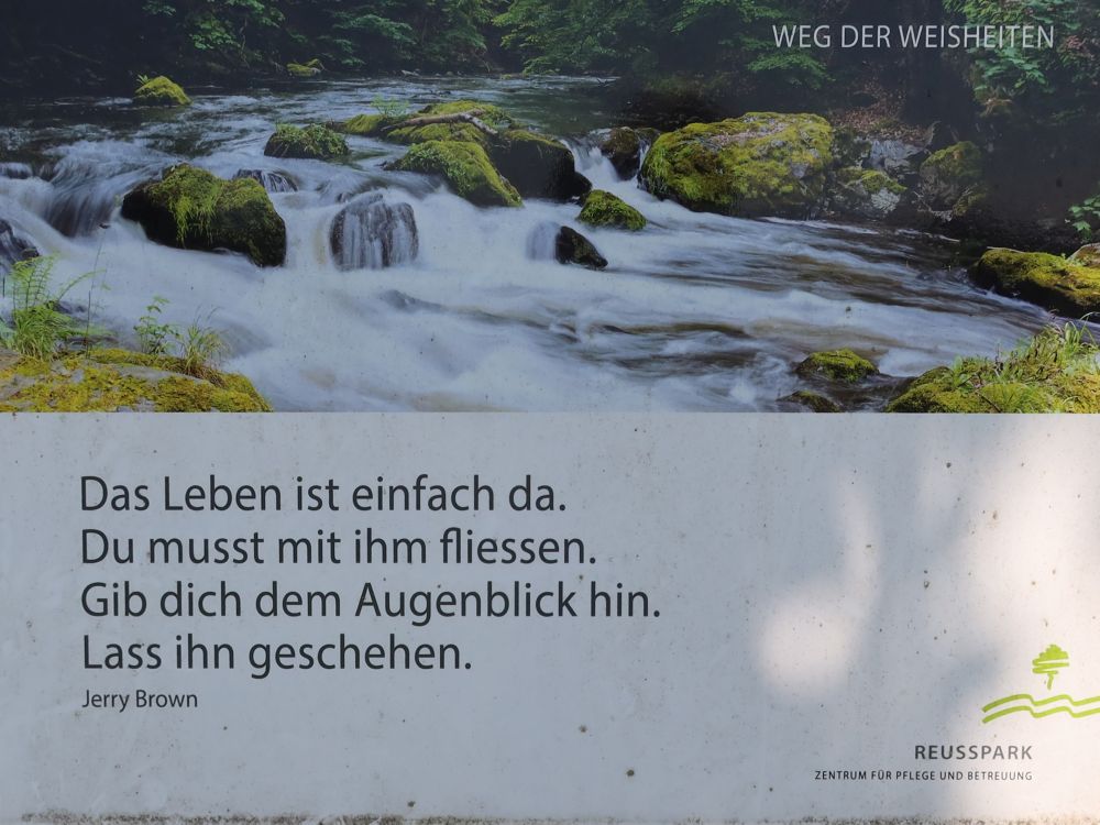 Sprichwort am Weg der Weisheiten