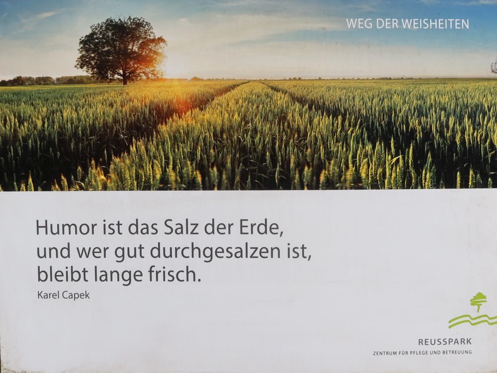 Sprichwort am Weg der Weisheiten