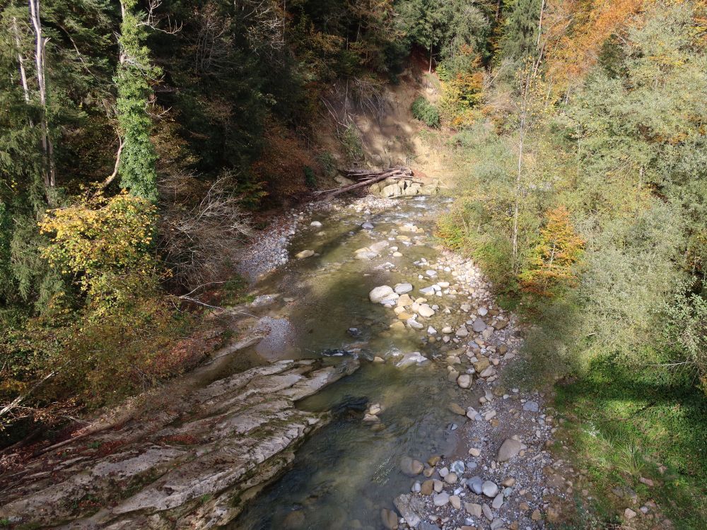 Blick von der Hängebrücke