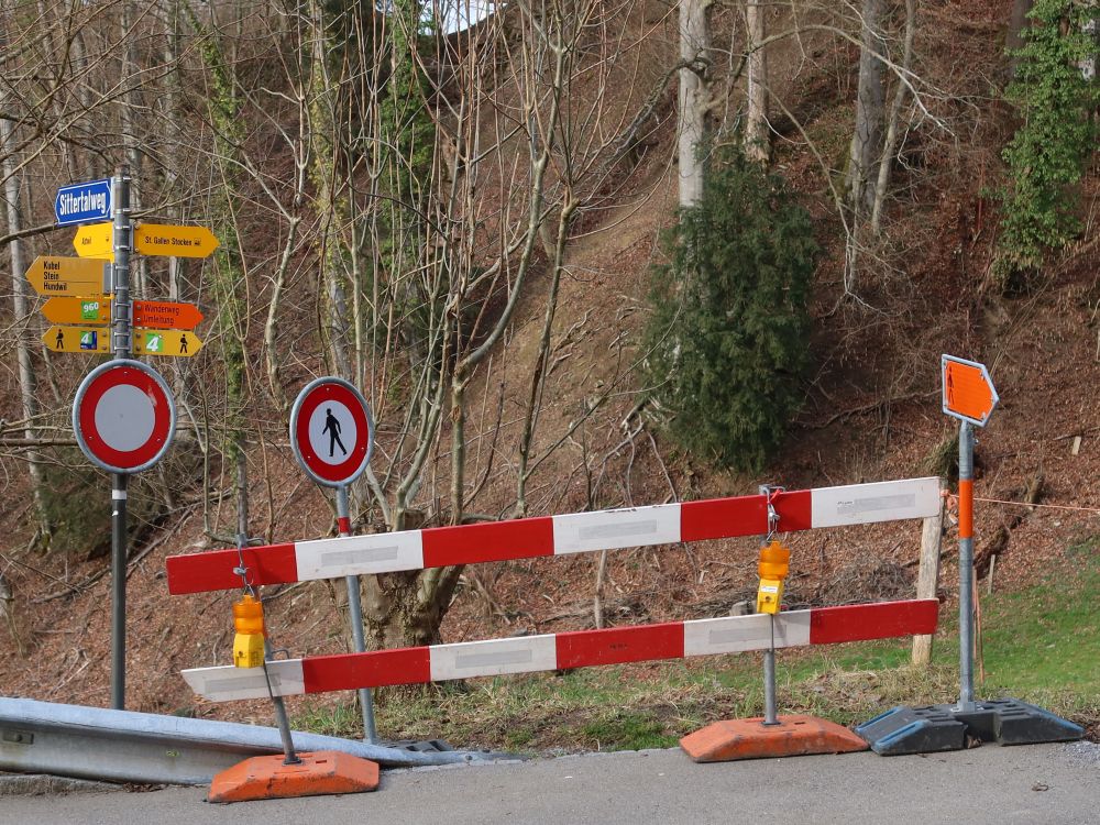 Umleitung Wanderweg