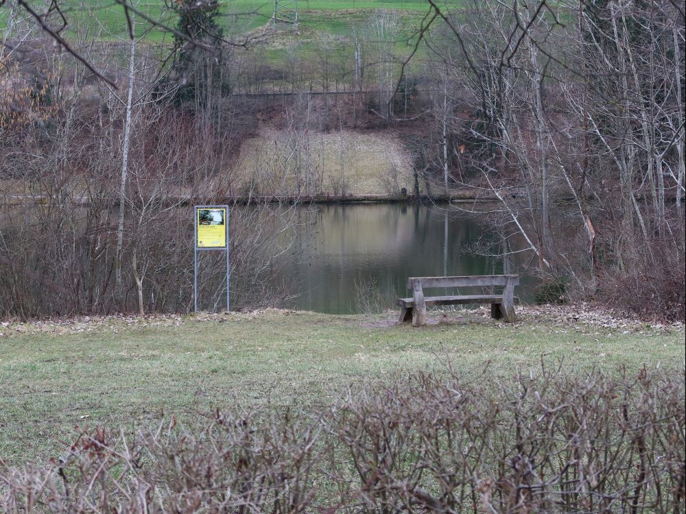 Sitzbank am Gübsensee