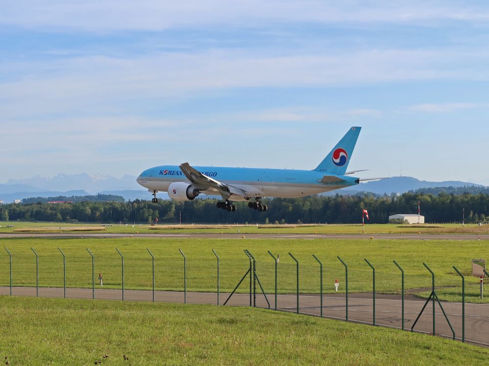 Flugzeug im Anflug