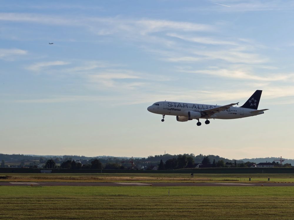 Flugzeug im Anflug
