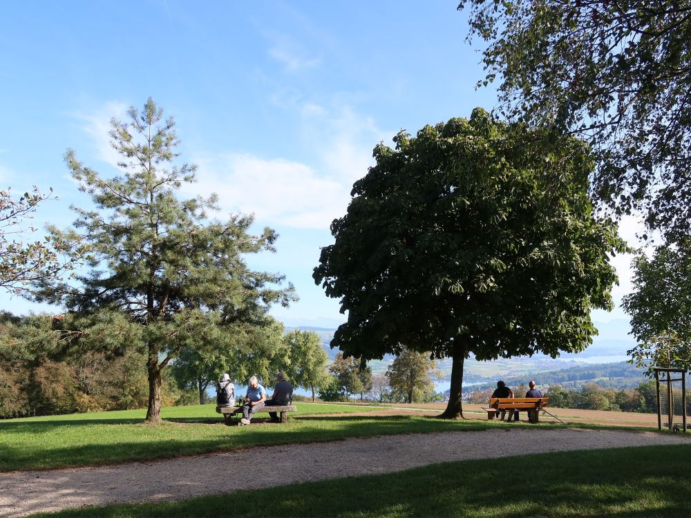 Sitzbänke auf der Hochwacht