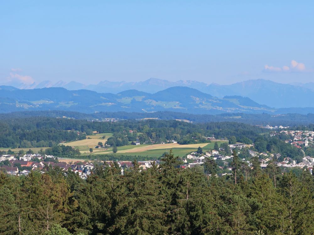 Churfirsten und Speer im Dunst