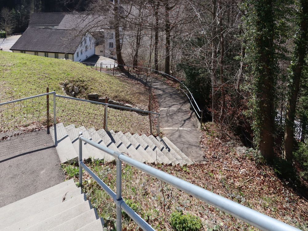Treppe am Pilgersteg