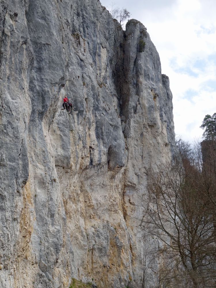 Kletterer in der Falkenwand