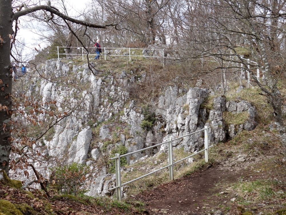 Geländer auf dem Schaufelsen
