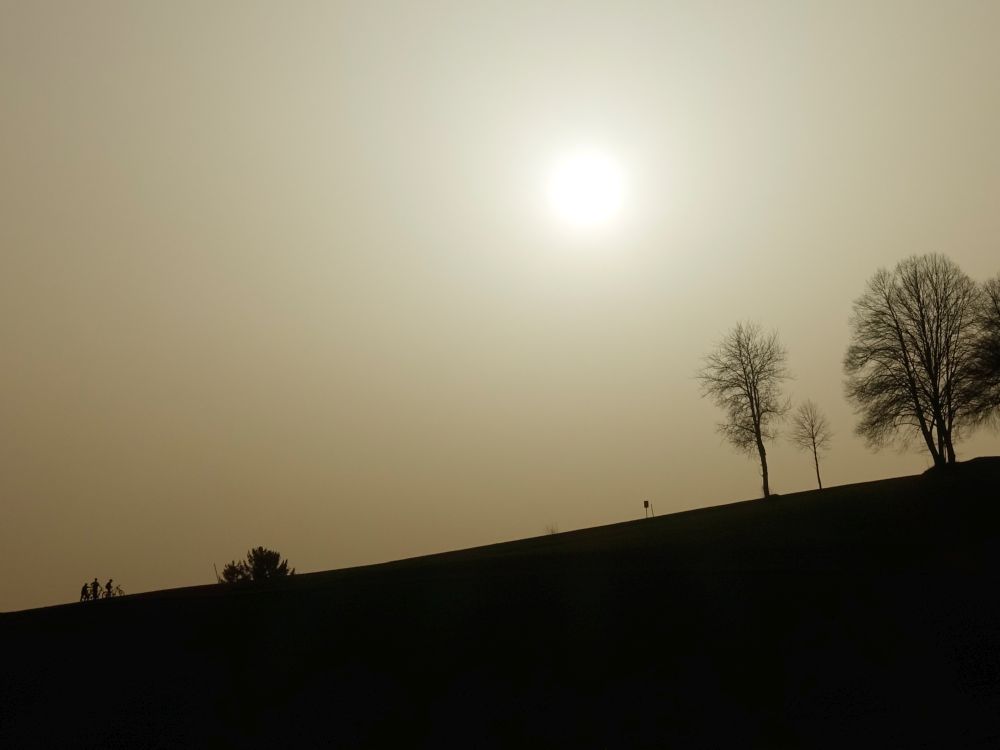 Sonne hinter Saharastaub