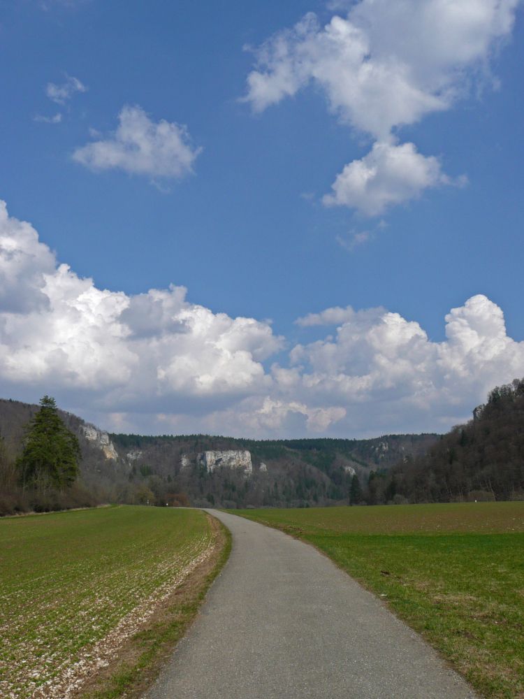 Wolken berm Donautal