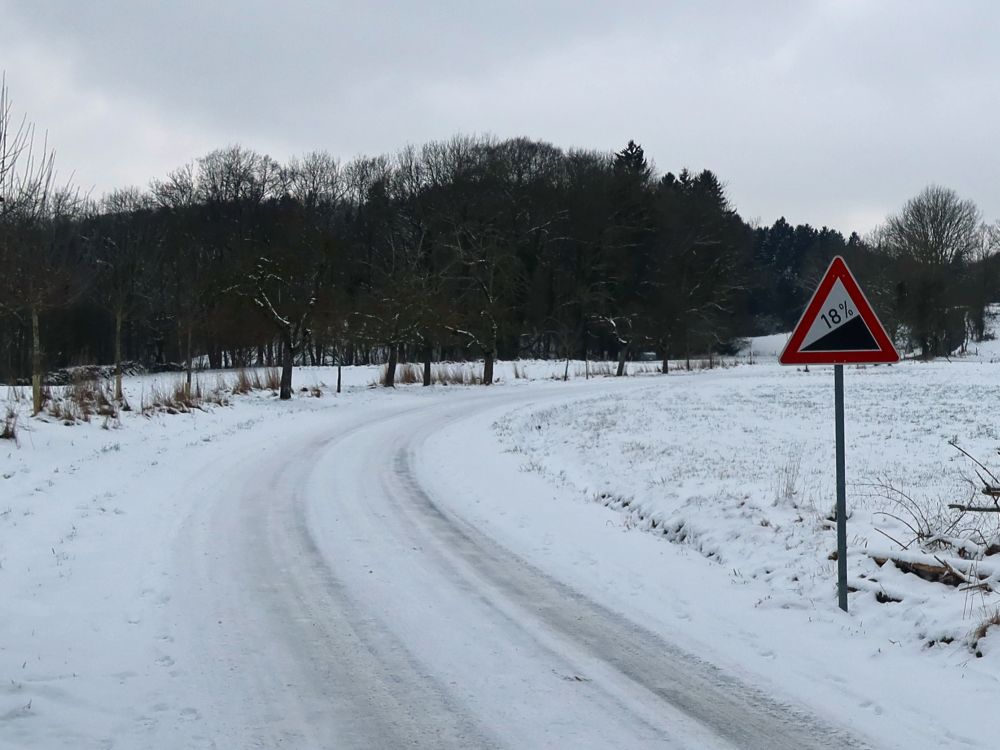 Ankündigung einer Steigung