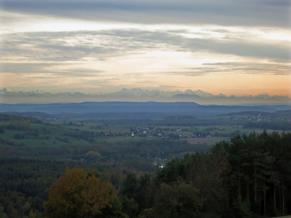 Alpen im Abendlicht