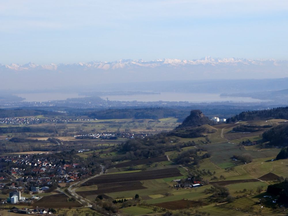 Alpen, Bodensee und Hohenkrähen