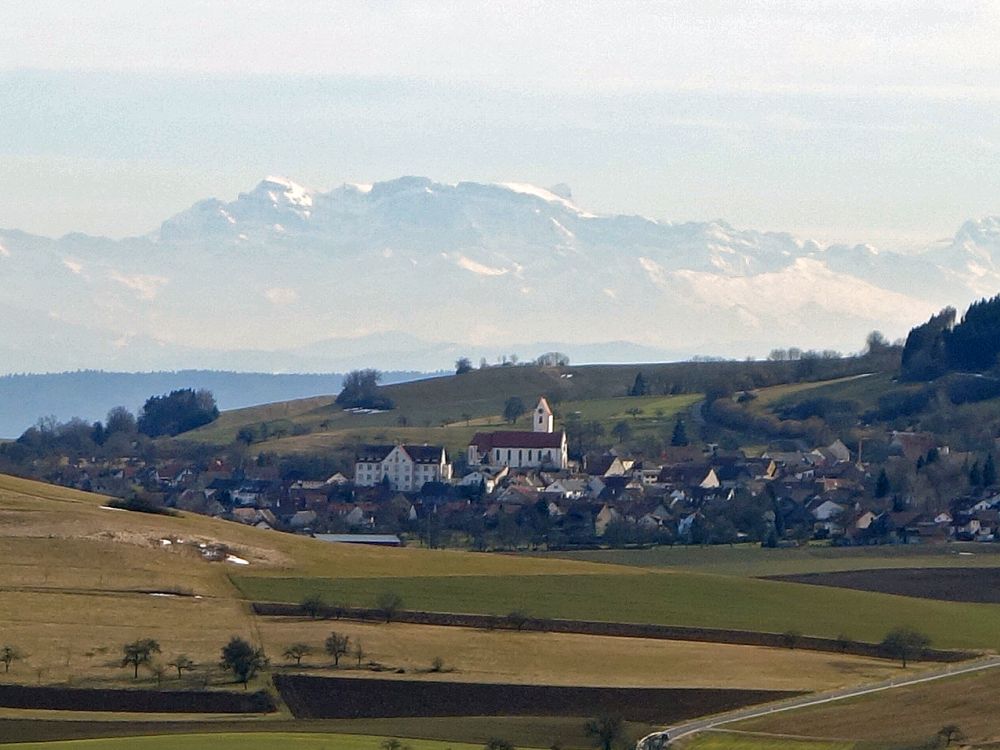 Weiterdingen mit Alpen