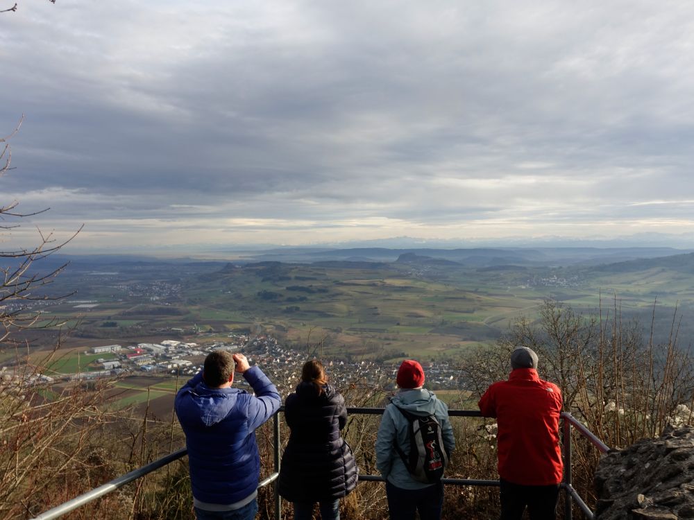 Blick Richtung Bodensee mit Hohentwiel und Säntis