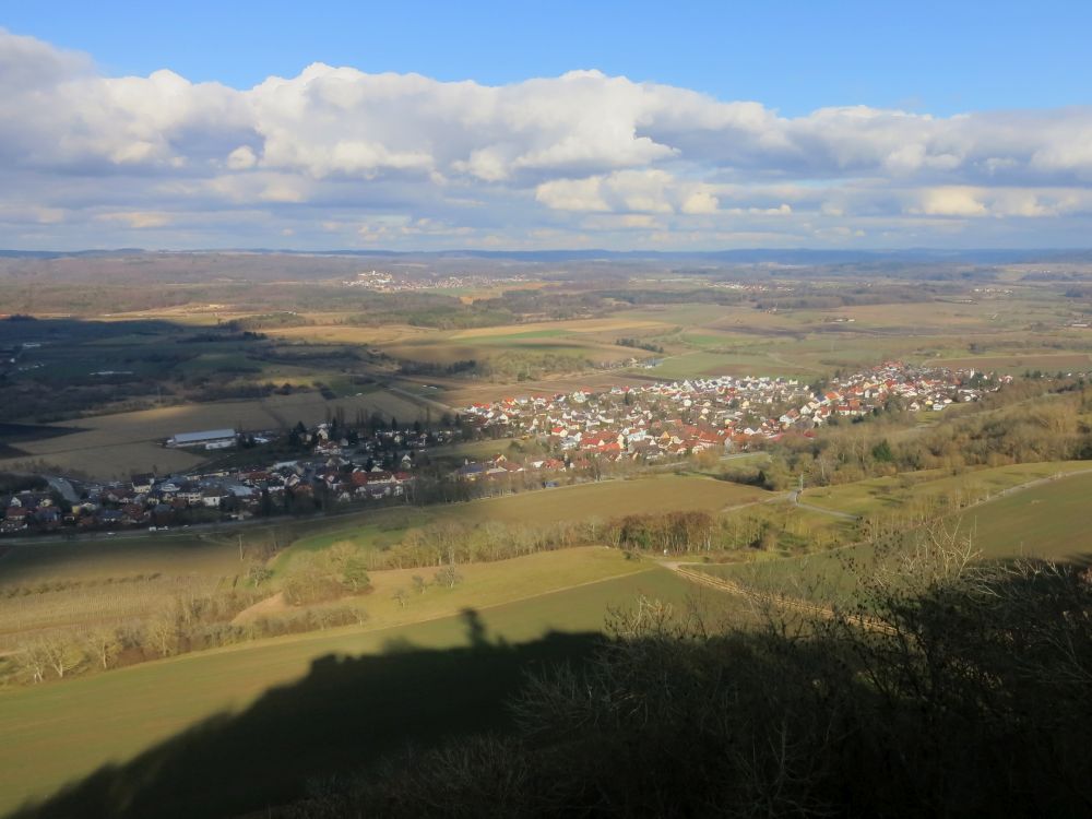 Mühlhausen und Schatten des Mägdeberg