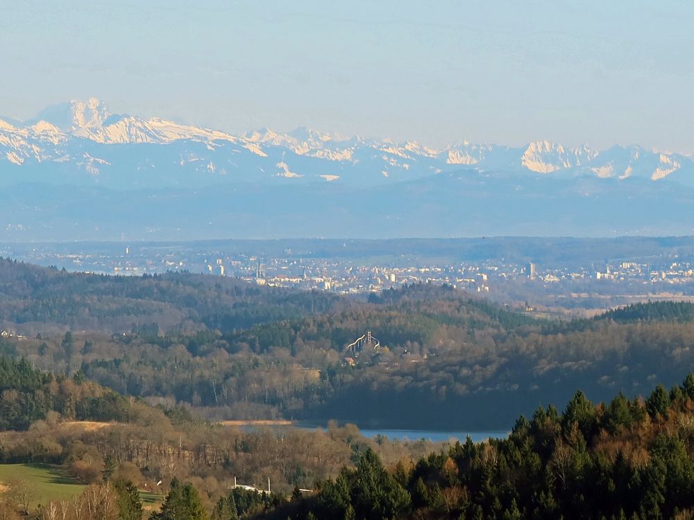 Mindelsee, Konstanz und Alpen