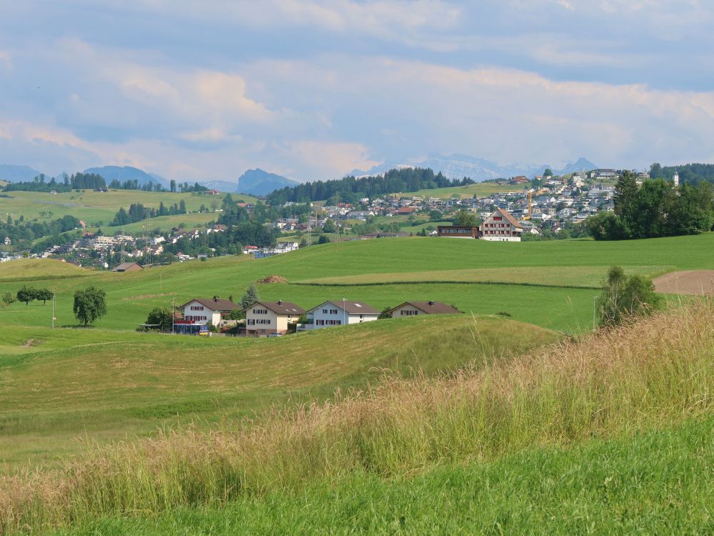 Itlismoos, Äsch und Bergspitzen