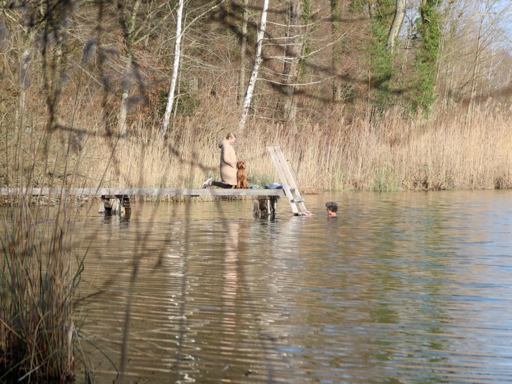 Badende im Husemersee