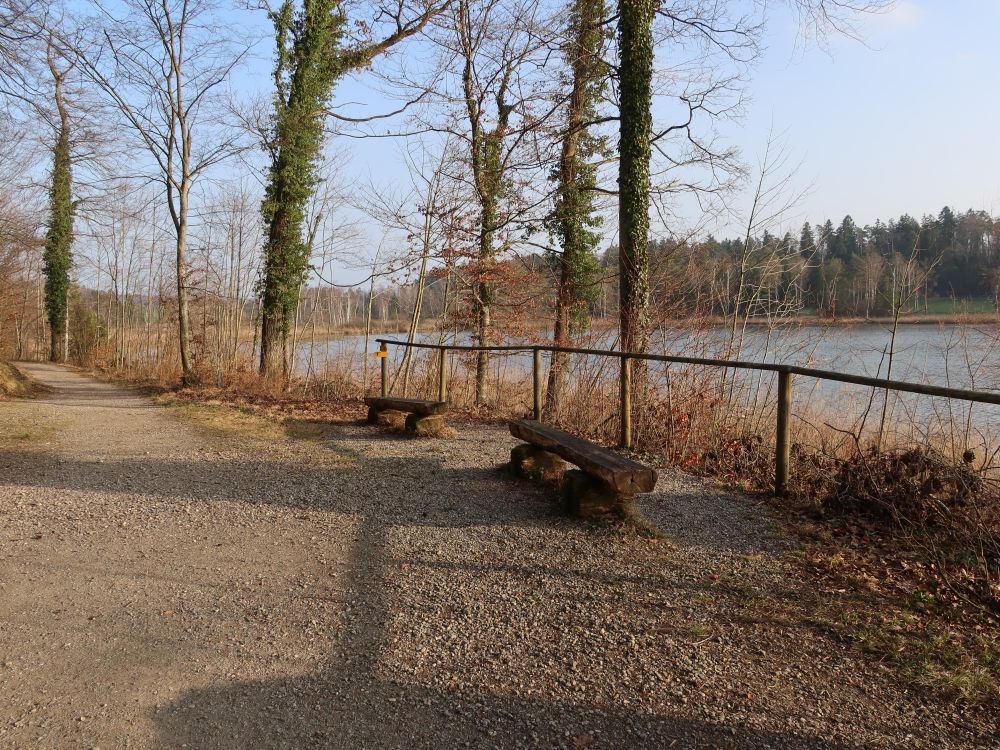 Sitzbänke am Husemersee