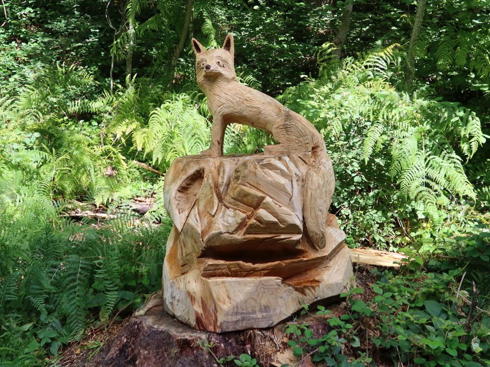 Holzfigur Fuchs