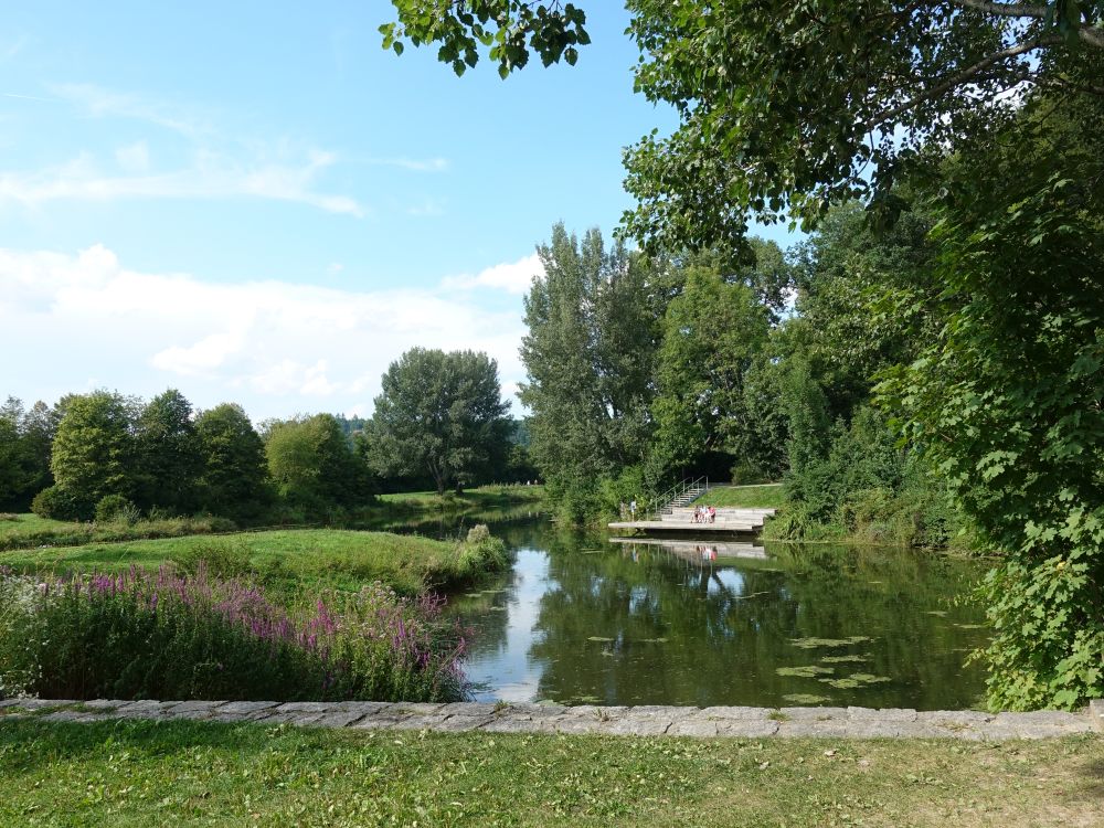 Donau unterm Freibad